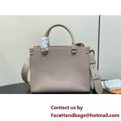 Louis Vuitton Grained calf leather Lock & Go Bag M23437 Dove Gray 2025 - Click Image to Close